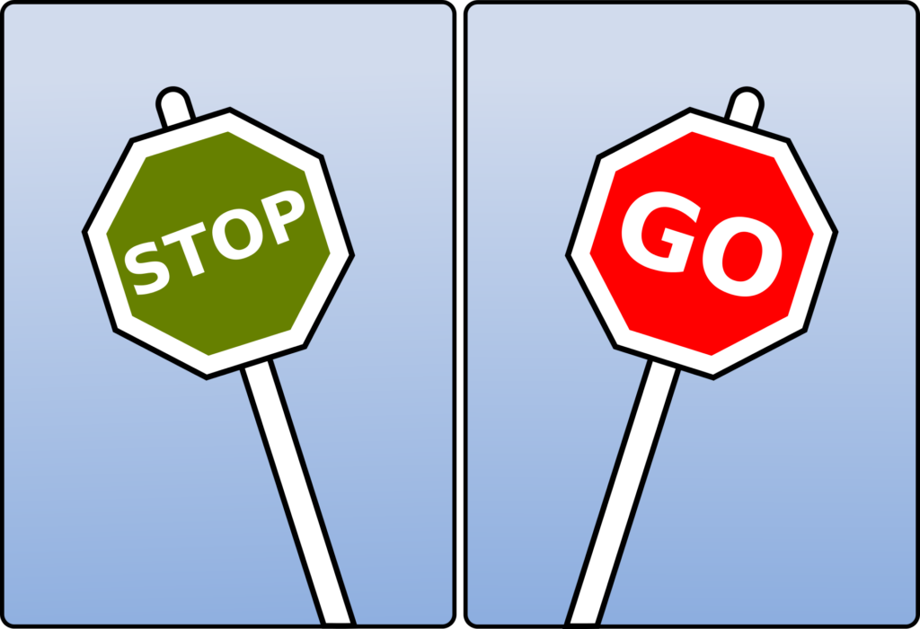 Stop or Go: Bild von Michał K. auf Pixabay
